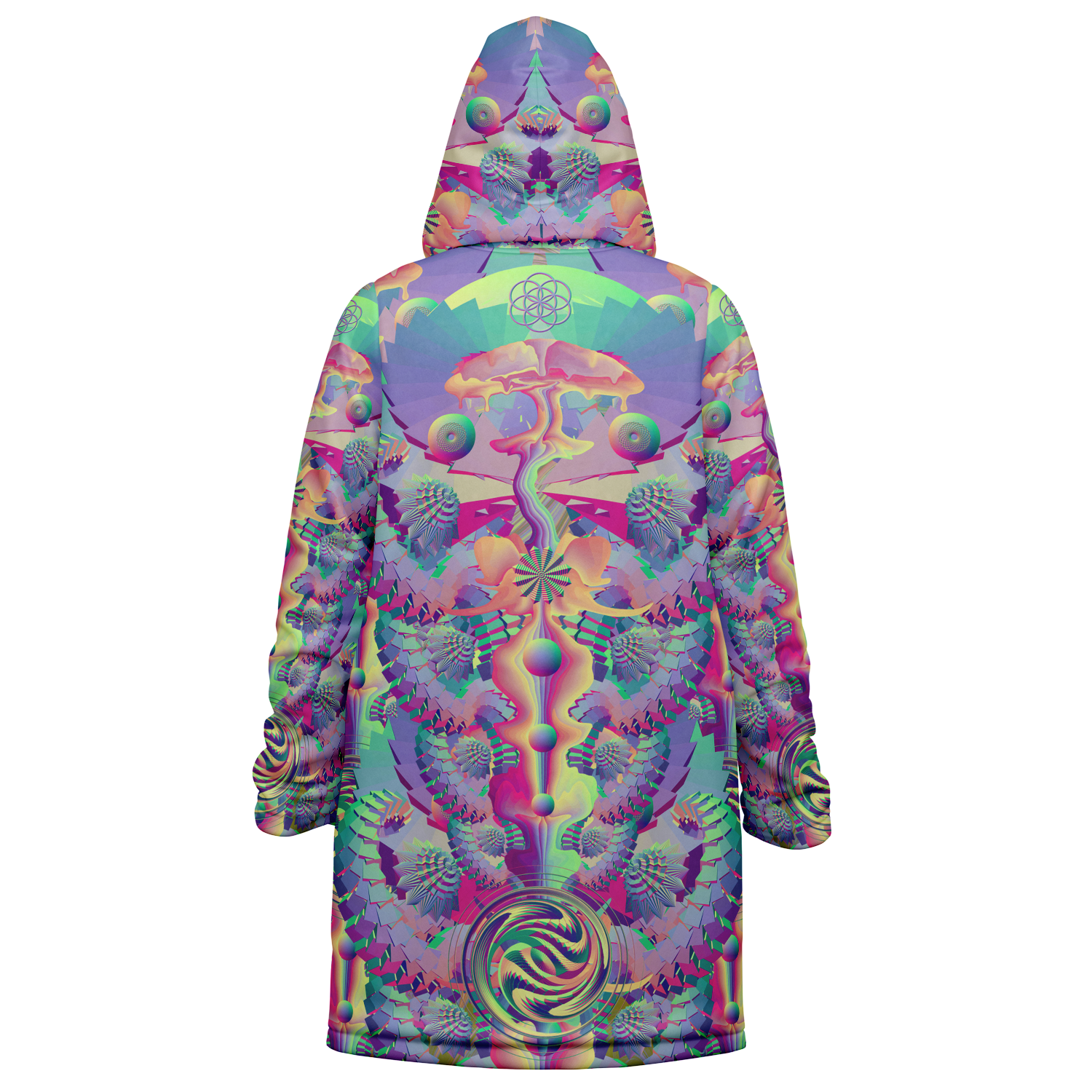 Cloak | Shroom Flower of Life Pastel Rainbow