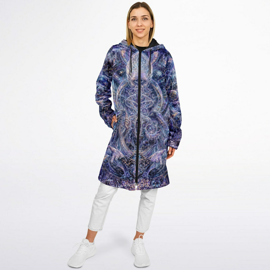 Galactic Alien Oracle Zipper Black Cloak