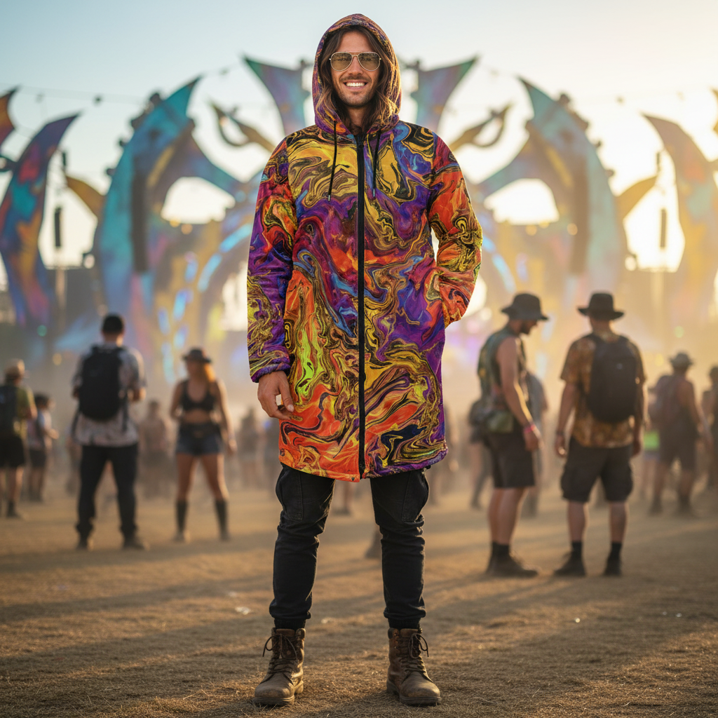 Liquid Fire Men's Festival Cloak