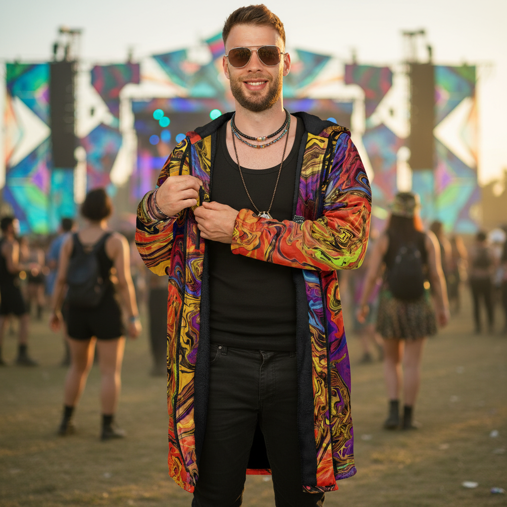 Liquid Fire Men's Festival Cloak