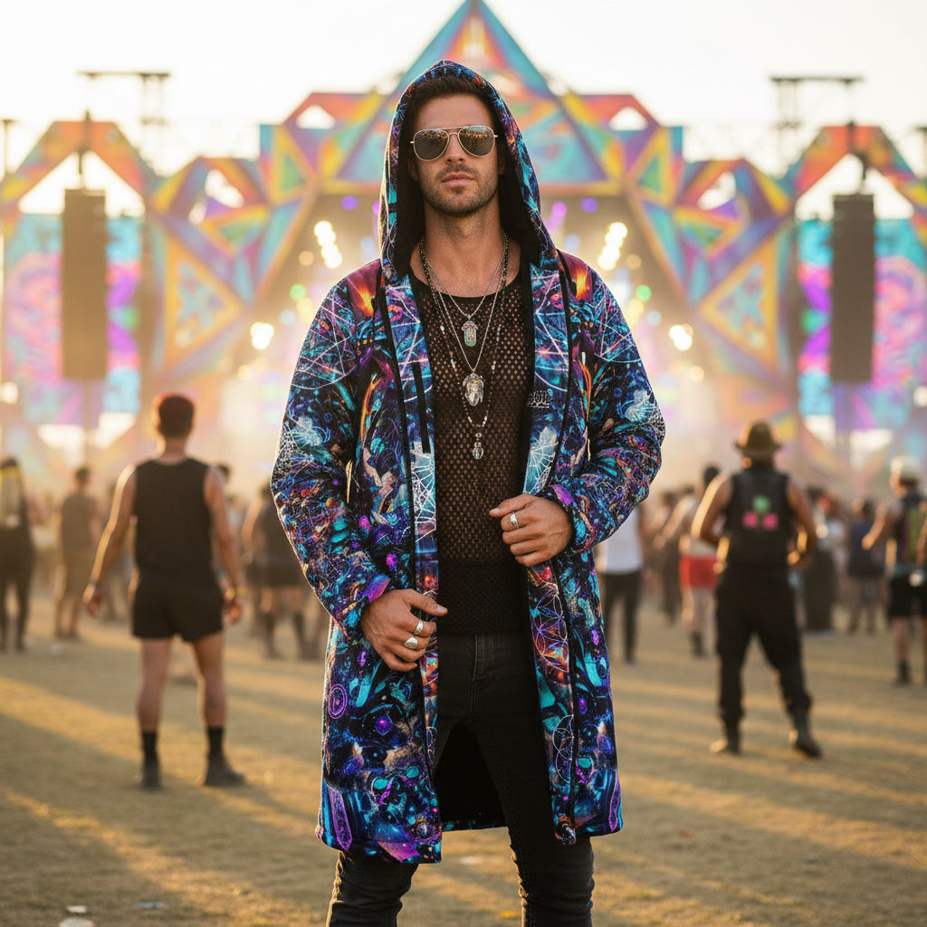 Cyber Punk Mech Festival Men’s Cloak