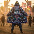 Cyber Punk Mech Festival Men’s Cloak