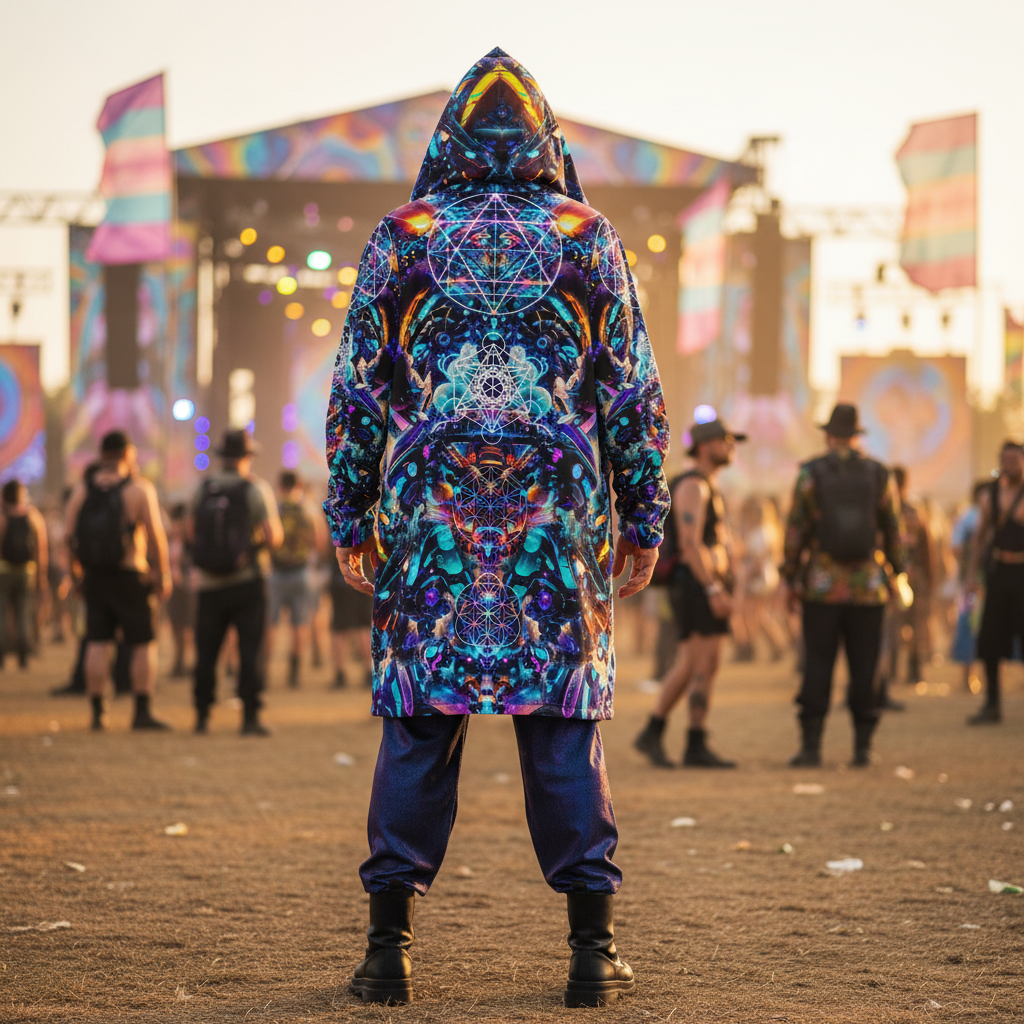 Cyber Punk Mech Festival Men’s Cloak