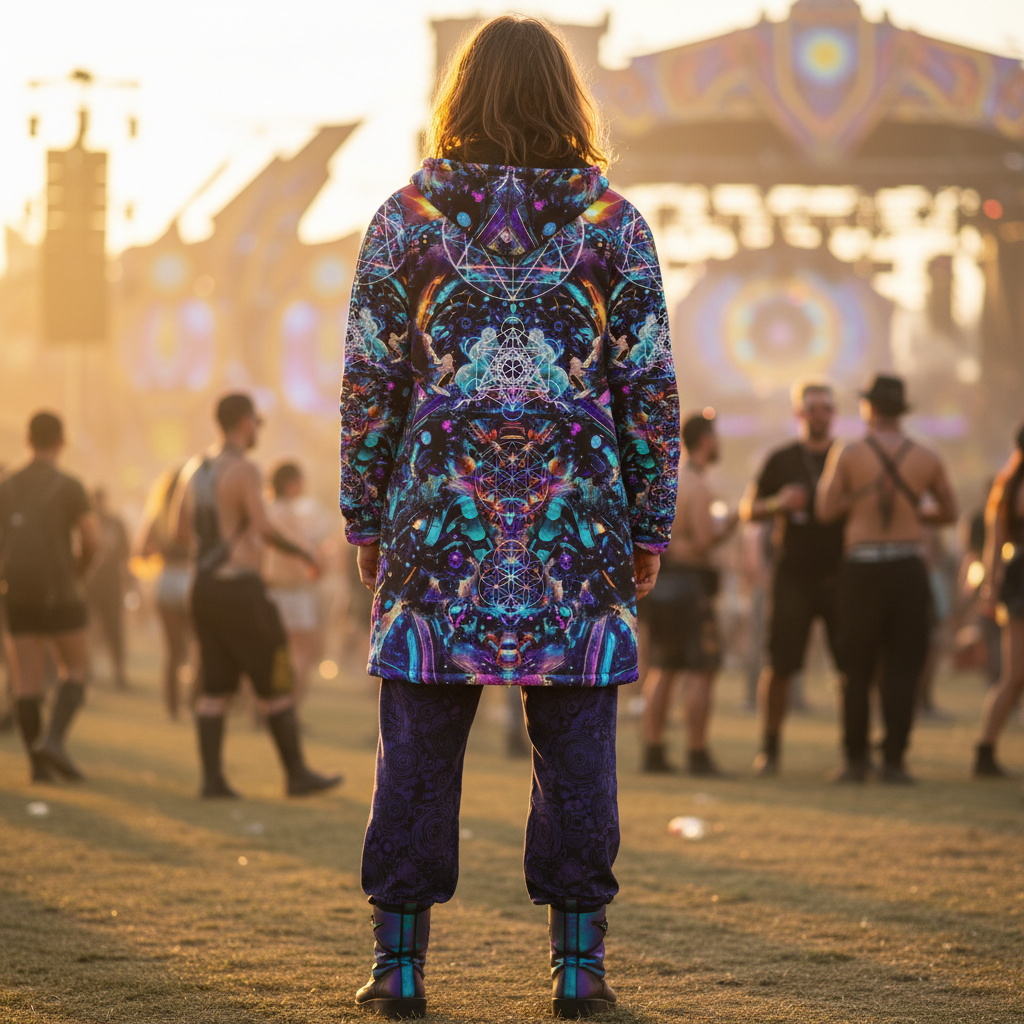 Cyber Punk Mech Festival Men’s Cloak