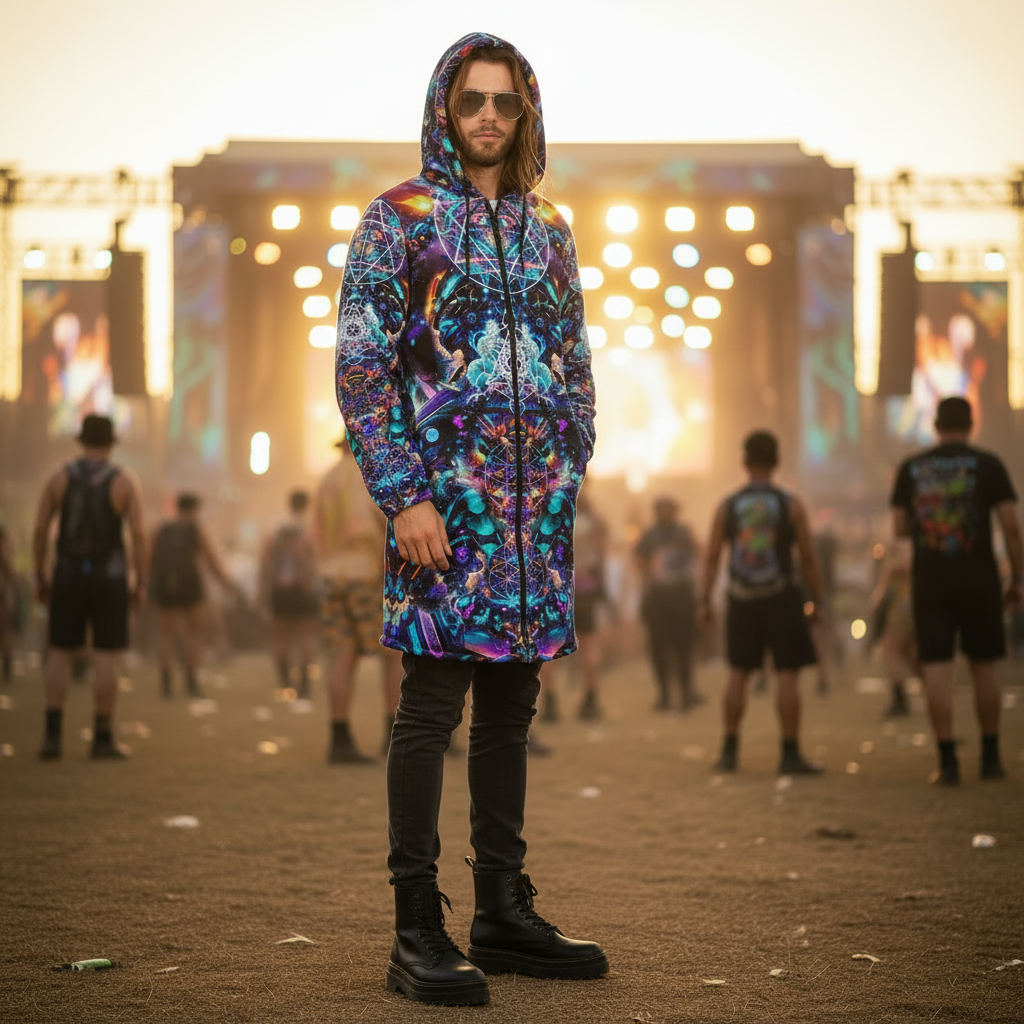 Cyber Punk Mech Festival Men’s Cloak